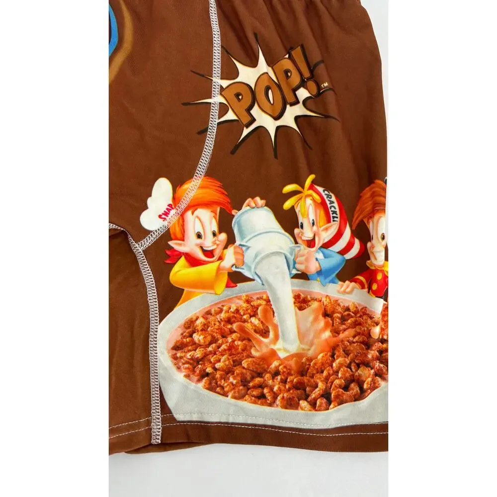 SWAG Cereal Aisle Boxer Briefs Cocoa Krispies Mens Size Large Brown New Kelloggs